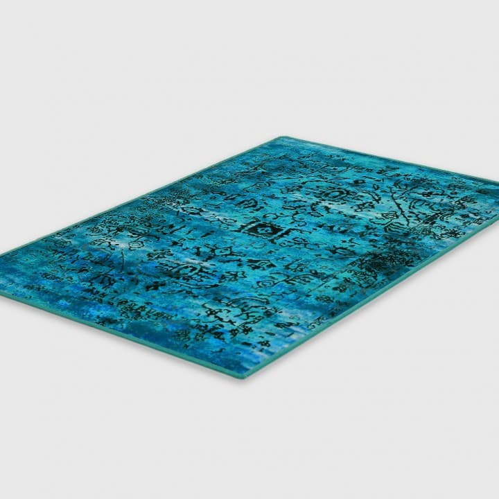 فرش ریما رنگ آبی سایز 8 متری