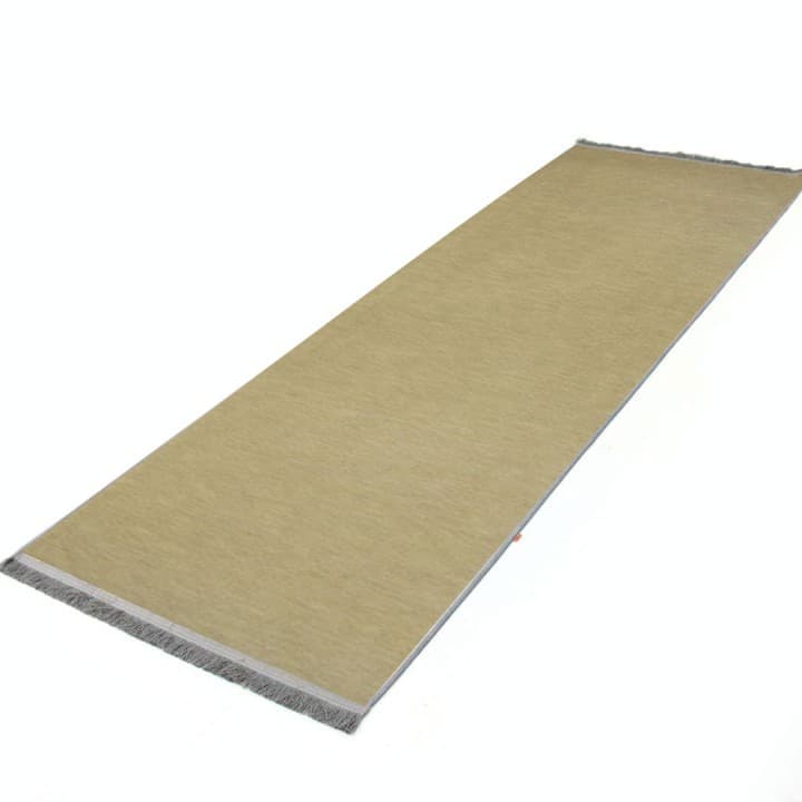 فرش تک رنگ-14 رنگ خردلی سایز کناره 0.8 در 2.4 متر