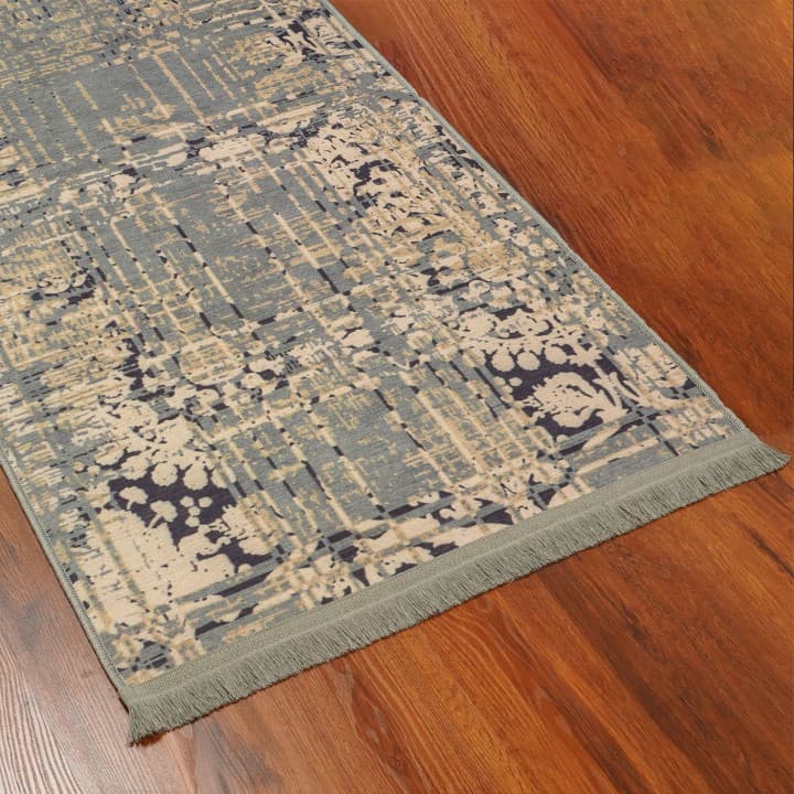فرش تبسم-1 رنگ طوسی سایز کناره 0.8 در 1.6 متر