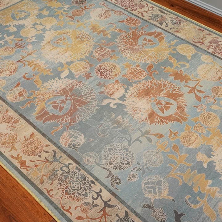فرش بهشت رنگ آبی