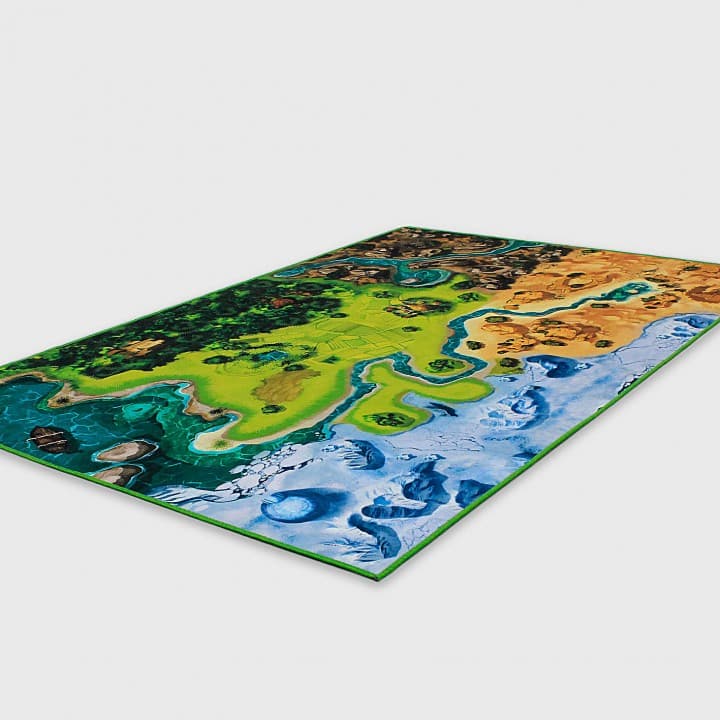 فرش نقشه گنج رنگ سبز سایز 8 متری