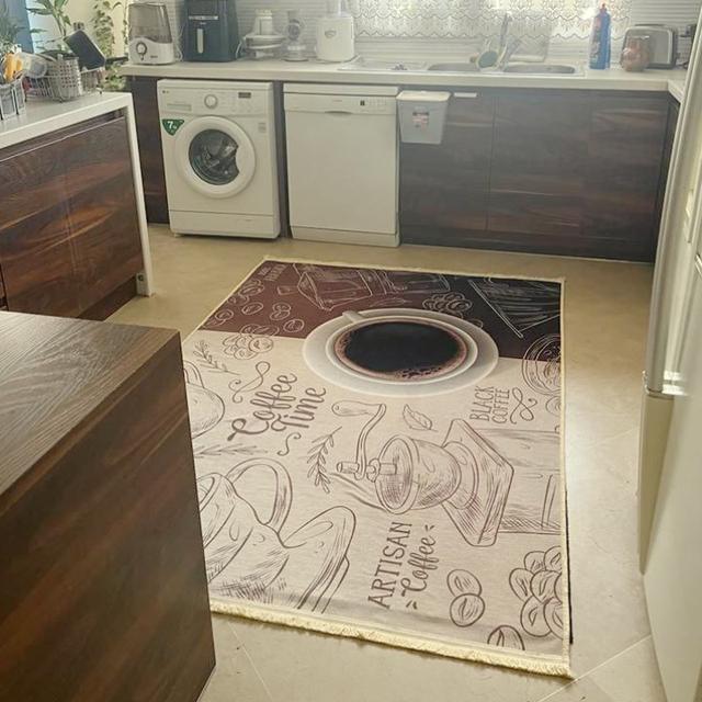 عکس فرش قهوه دبش