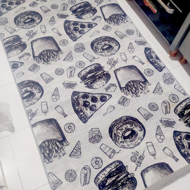 عکس فرش برگر